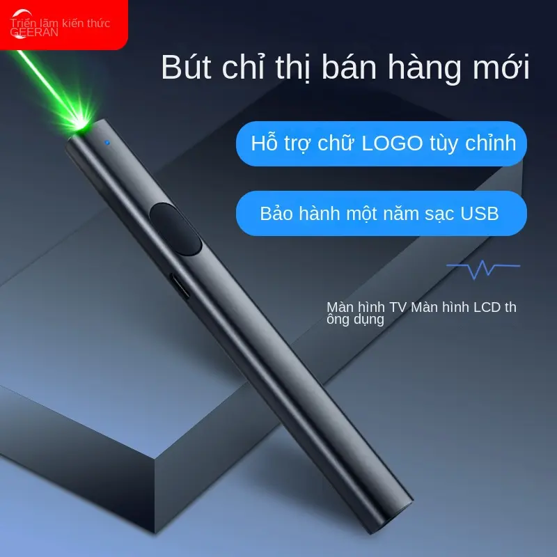Bút Con Trỏ Laser, Công Suất Cao, Màu Xanh Lá Cây Và Hồng Ngoại, Có Sạc USB, Thích Hợp Sử Dụng Ngoài Trời Và Trình Bày