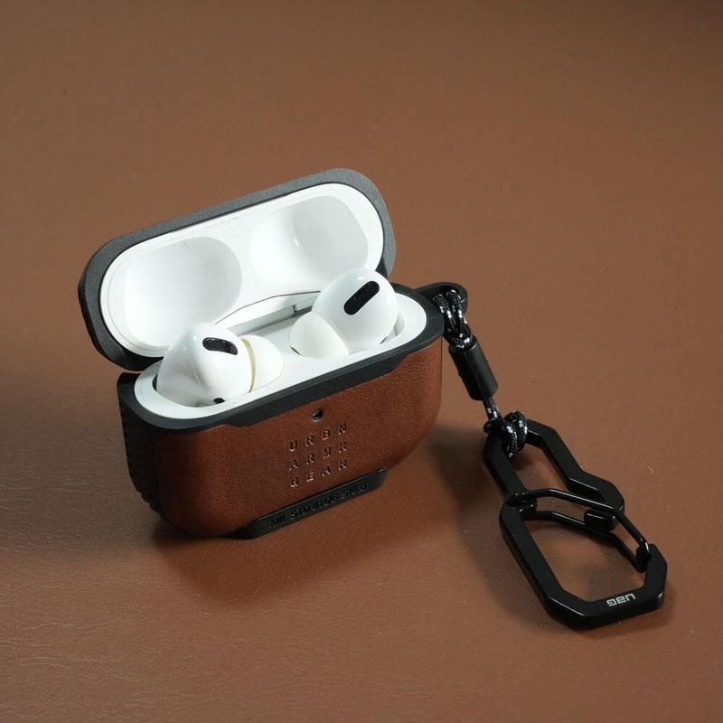 Vỏ Ốp Airpods Pro Bảo Vệ, Da Thật UAG, Vỏ Ốp Phong Cách Cổ Điển Có Móc Chìa Khóa, Họa Tiết Carbon, Thích Hợp Cho Airpods 1 Và 2, Airpods Pro 2, Vỏ Bảo Vệ Tai Nghe Apple, Tương Thích Với Airpods Pro Phụ Kiện 0