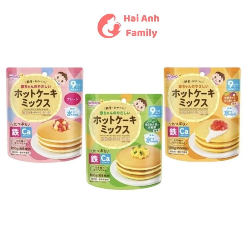  Bột làm bánh rán pancake Wakodo Nhật Bản cho bé từ 9 tháng 6 2024 