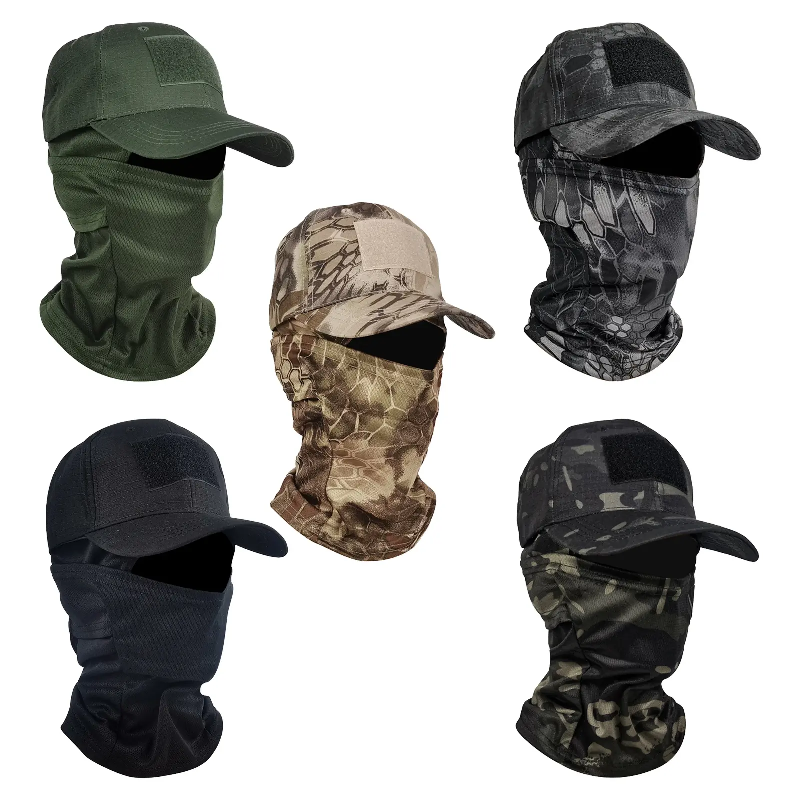 Sunset Mặt nạ ngụy trang Balaclava Mũ bóng chày Khăn trùm cổ, Khăn choàng chống tia UV cho Nam/Nữ