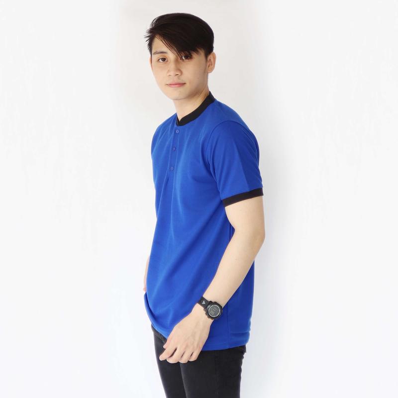 Sc - Kaos Polo Pria Dewasa Seragam Kaos Polos Kerah Shanghai Lengan Pendek - Panjang Atasan Dewasa 3