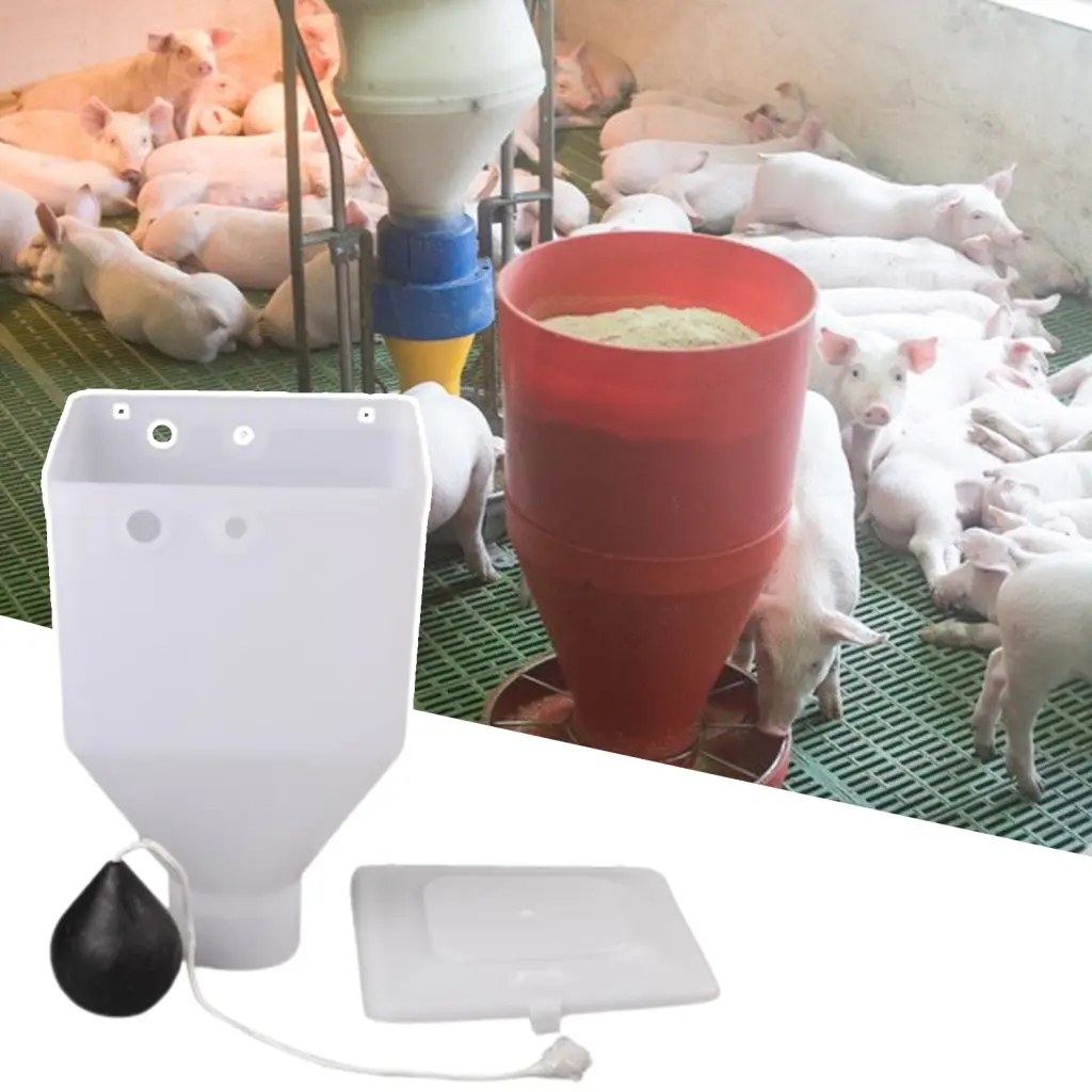 Wiutare- Pig Feeder User-friendly Plastic Sow Pen Feeder Delivery Bed Feeding Trough Pig Feeder Gadget for Home User-friendly