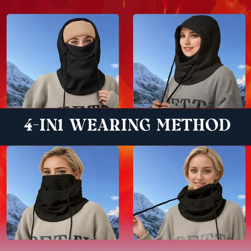 Winter Cycling Face Mask, Windproof Neck Warmer, Outdoor Sports Warm Face Mask, Protective Gear 5