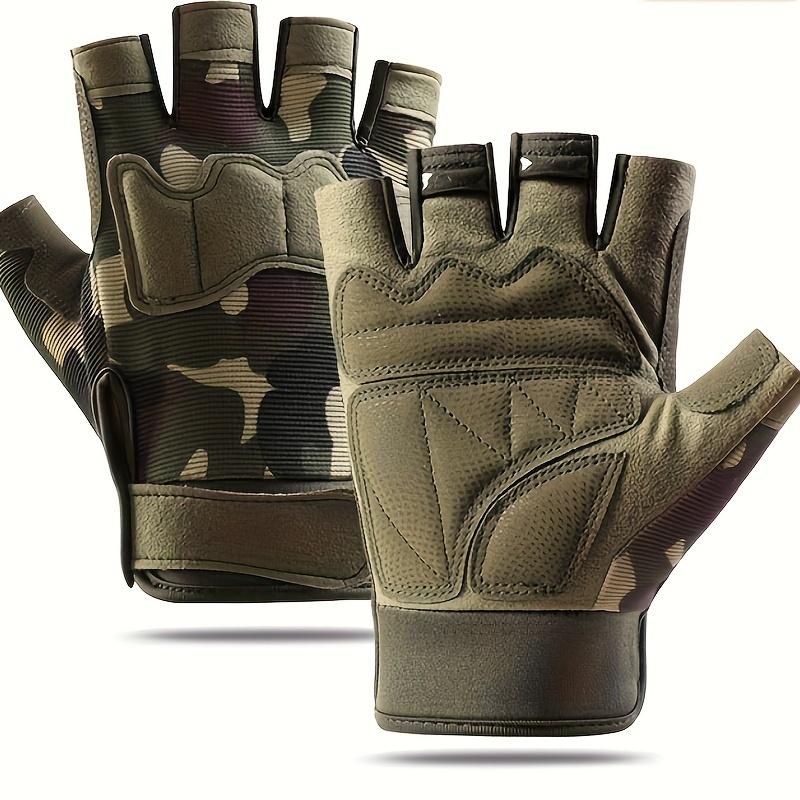 Men's Half-Finger Gloves - Ultra-Fine Fiber, Non-Slip for Exterior Sports, Cycling 2