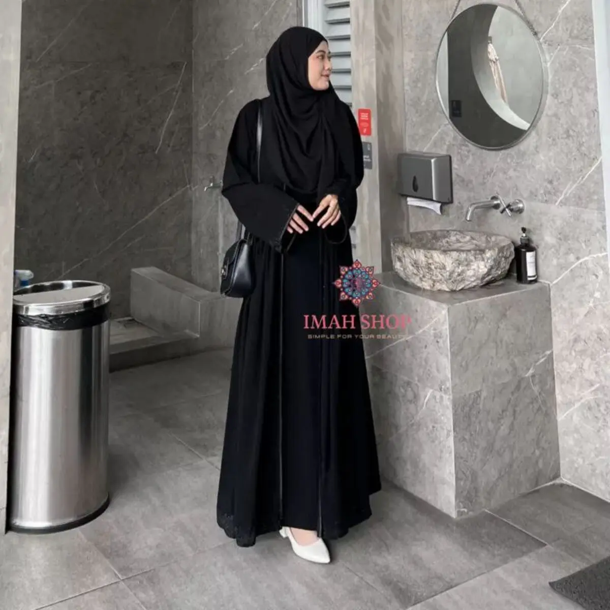 New Abaya Gamis Maxi Dress Saudiia Bordir Zephy Turki Umroh Dubai 686 wanita muslim hitam arab syari