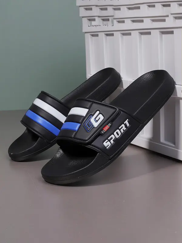 Unisex's Letter Print Slide Sandals, Casual Comfortable Home Slippers, Soft Non-slip Slippers for Indoor & Outdoor Wear 5