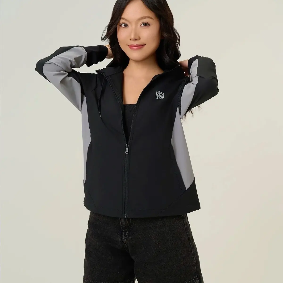 Áo Khoác Nữ UV Phối Màu Sun Mate WOK 2061 Jacket  Women