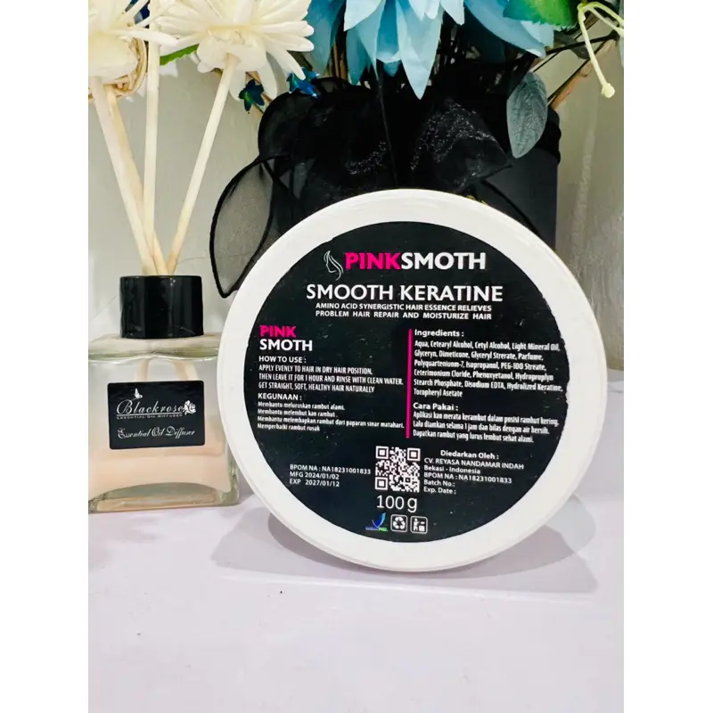[ISI 2 PCS] PELURUS RAMBUT TANPA CATOK  KERATIN Pelurus Rambut Travel Size 100ML 6