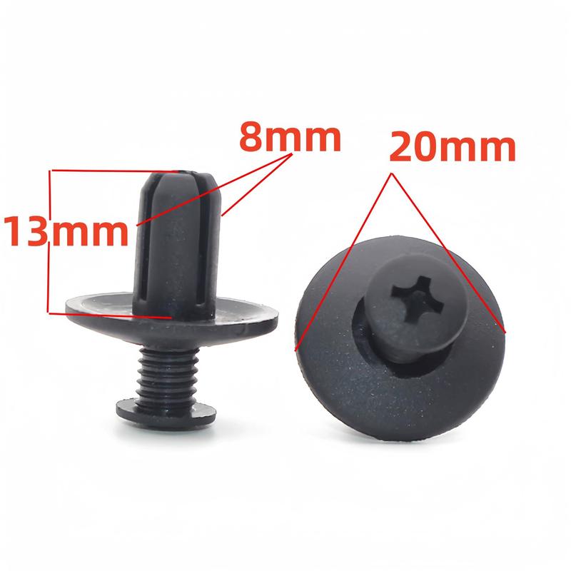 【24-hour shipping+free shipping+COD】100pc 6mm Fender Clip Perdoa Myvi Axia Viva Alza Bezza Aruz Small Clip 1