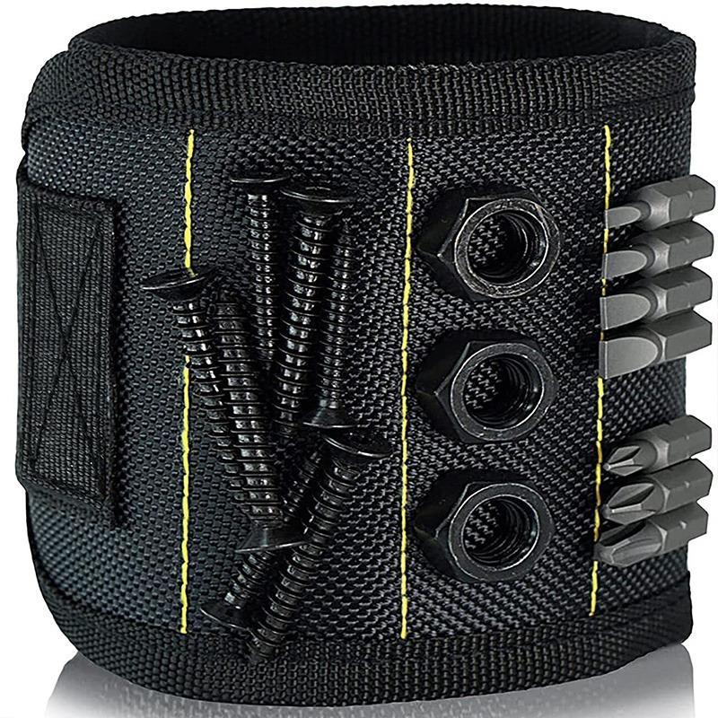 Multifunctional Magnetic Wrist Tool Bag, 1 Count Multipurpose Magnetic Wrist Tool Bag, Tool Organizer for Nails, Drills, Perfect Gift for Handyman 2