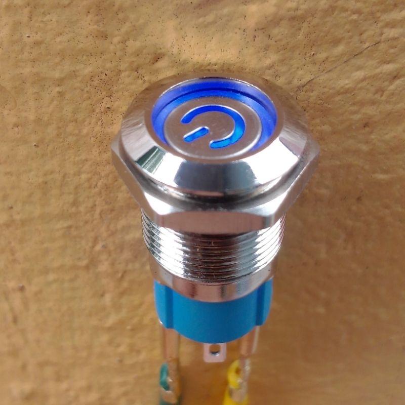 Công tắc inox 12mm có LED - Nút nhấn giữ, nhấn khoá, giữ trạng thái. 6