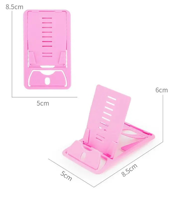 Holder Hp Meja Card Phone Mini Universal Stand Handphone Kecil Tipis Dudukan Tempat Sandaran Hape Model Kartu - DISTRIBUTHOR 2
