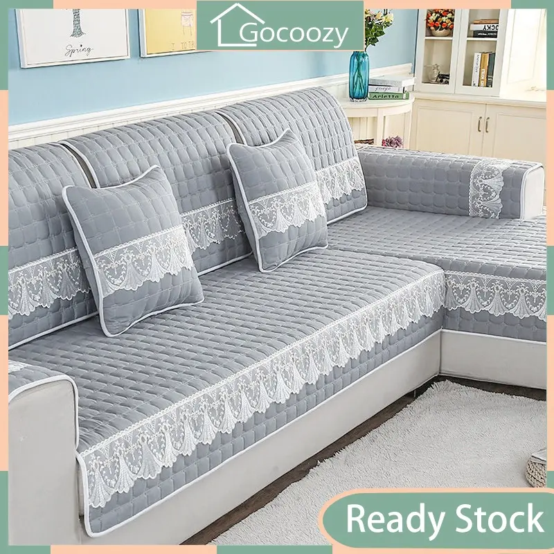 Bọc ghế sofa, cho 1 / 2 / 3 / 4 chỗ ngồi và hình chữ L, không trơn trượt, không thấm nước, có tất cả các loại bao gồm bao gồm lưng, [Hàng nội địa] sarung sofa