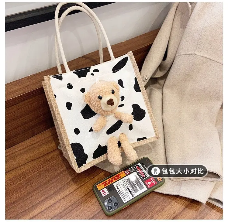 Túi Cói Hình Gấu Bông Dễ Thương - Túi Vintage - BEYOU Bag Nữ 6