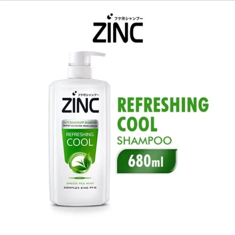 Zinc shampo refreshing cool botol 680 ml/ lemon 680 ml Anti Ketombe Anti Ketombe