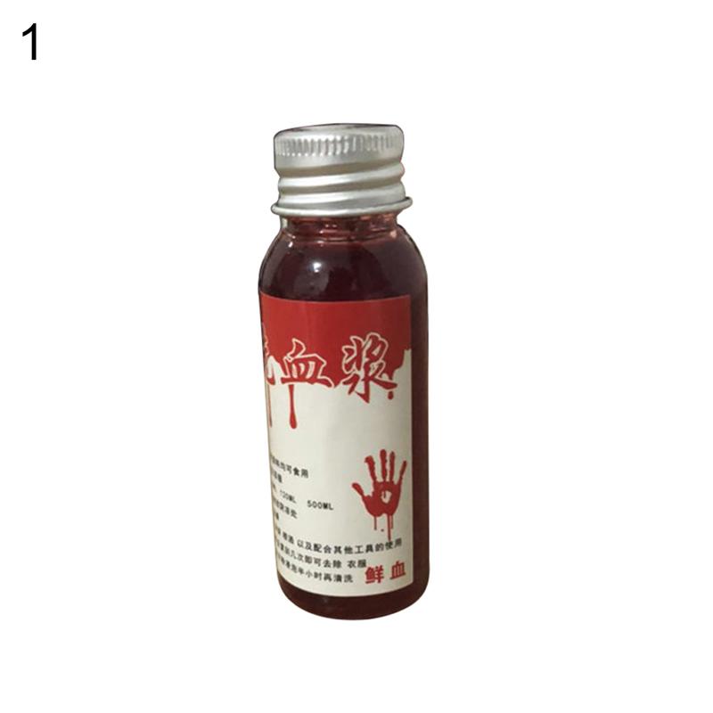 Máu giả mô phỏng huyết thanh chảy máu 30 / 60 / 100ml Đạo cụ trang điểm cosplay Halloween 7