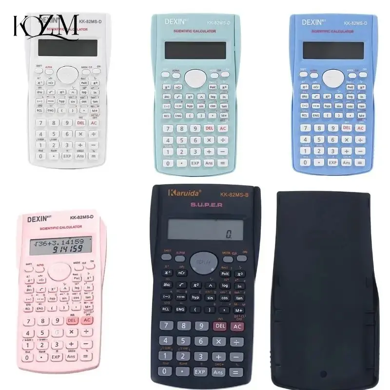 Máy Tính Cầm Tay Đa Năng, Màn Hình 2 Dòng, Máy Tính Kỹ Thuật Số LCD, Để Tài Chính, Văn Phòng, Trường Học, Văn Phòng Phẩm, Tính Năng Máy Tính