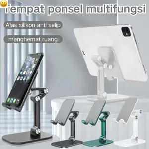 Dudukan Ponsel Multifungsi yang Dapat Disesuaikan - Cocok untuk Ponsel dan Tablet, Desain Anti-Selip, Hemat Ruang, Bahan Berkualitas Tinggi, Stabil, Tahan Lama, dan Desain Lipat