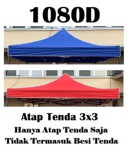 Terpal Atap Tenda Lipat 3x3 (Bahan Polyester 1080D)