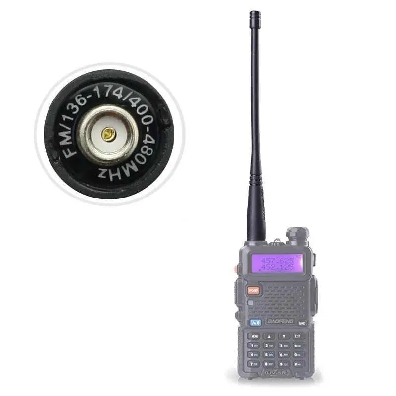 [COD] Antena Signal Walkie Talkie Replacement Baofeng UV5R UV-82 GT3 SMA-F UHF VHF 136-174 400-480MHz Garansi 1 Tahun 3