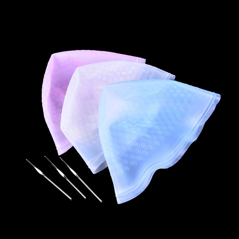 Product Introduction of Professional Reusable Hair Colouring Highlighting Dye Cap Hook Frosting Tipping 11
