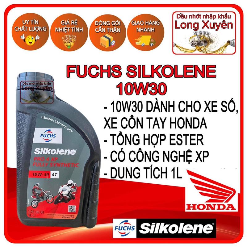 Dầu Nhớt Fuchs silkolene pro 4 10w30 Xe số. HONDA