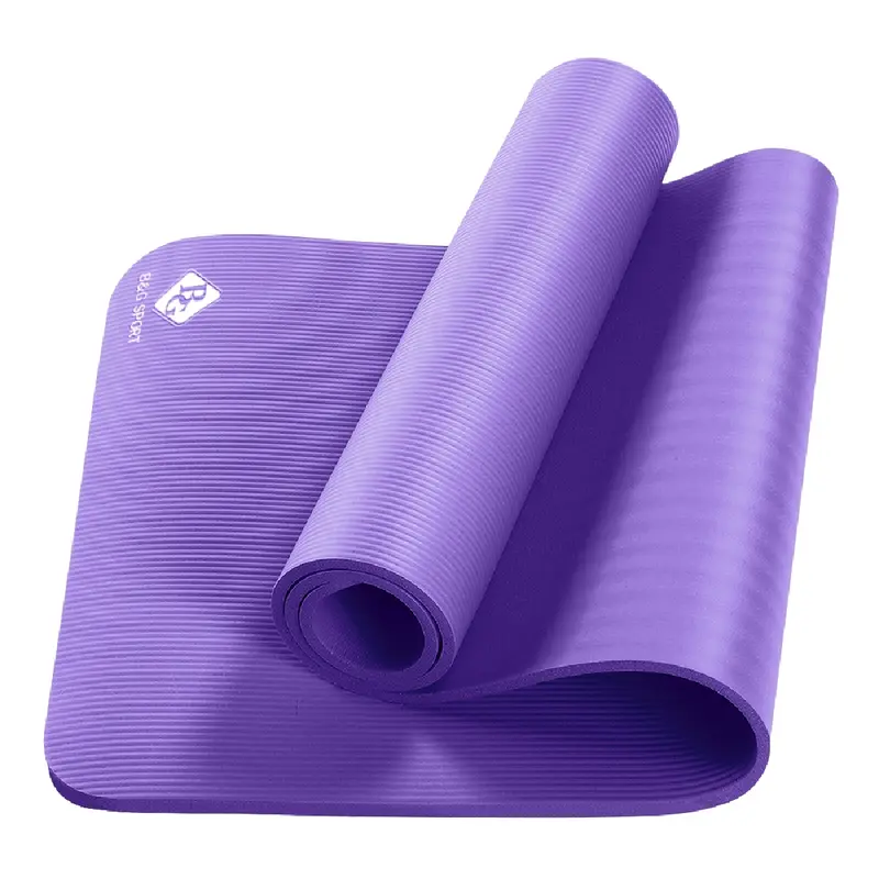 (10mm)BG-Thảm Tập  Yoga Sport Gym Siêu Dày Chất Liệu NBR Chống Trơn Trượt Tốt. Cao Su Tập Gym 1