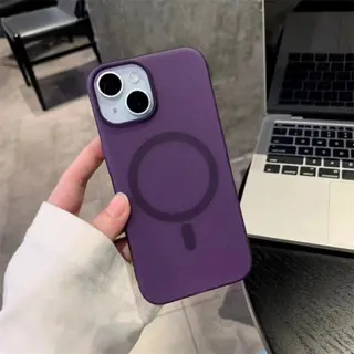 Ốp Điện Thoại Trong Suốt Nhám Siêu Mỏng, Hút Từ Tính, Tương Thích Với iPhone 11 12 13 14 15 PRO MAX Và 14 Plus Phụ Kiện 7