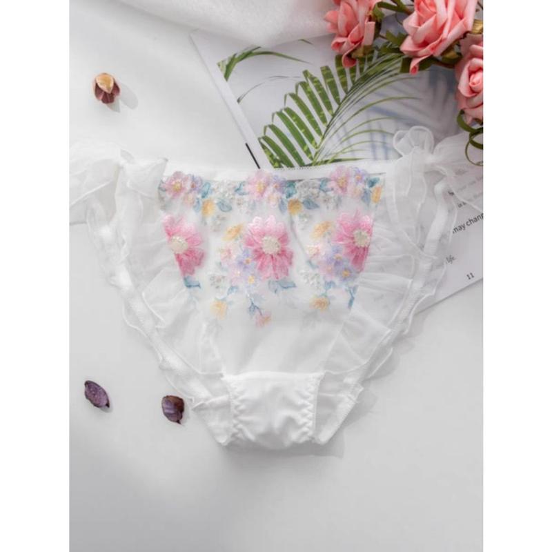Product Introduction of QUẦN LÓT NỮ REN THÊU HOA LƯỚI CO GIÃN THOÁNG MÁT CỘT DÂY PHONG CÁCH NHẬT DỄ THƯƠNG Women 15
