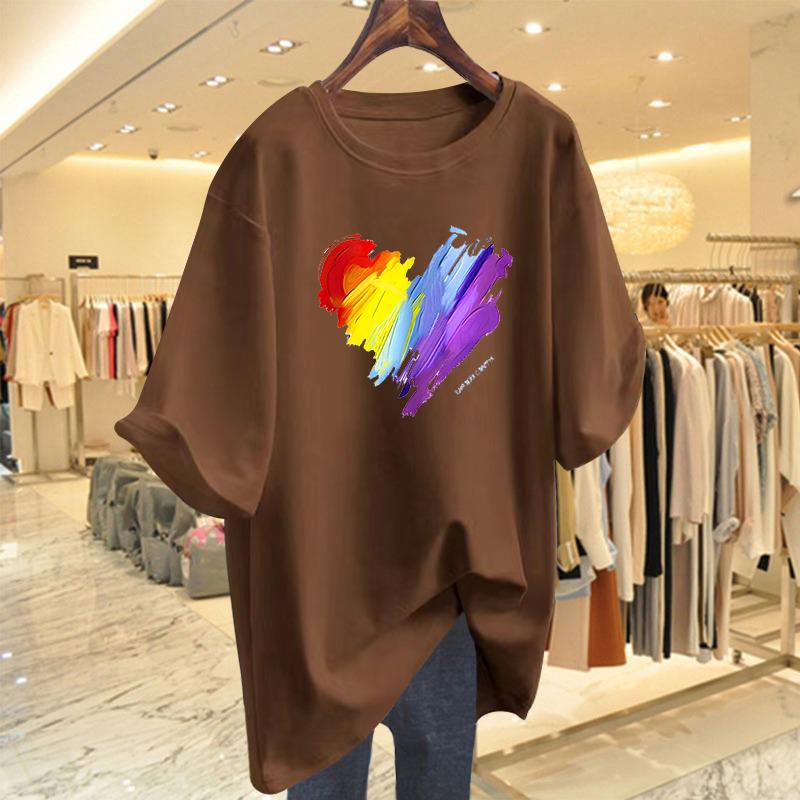 Product Introduction of Áo Thun Cotton ngắn Tay Cỡ Lớn Màu Xanh Lá Huỳnh Quang, Dành Cho Nữ, Dáng Rộng Vừa Vặn, Dài Trung Bình Che Hông, Áo Ngoại Cỡ, Thích Hợp Cho Mùa Hè Mới 2025 9