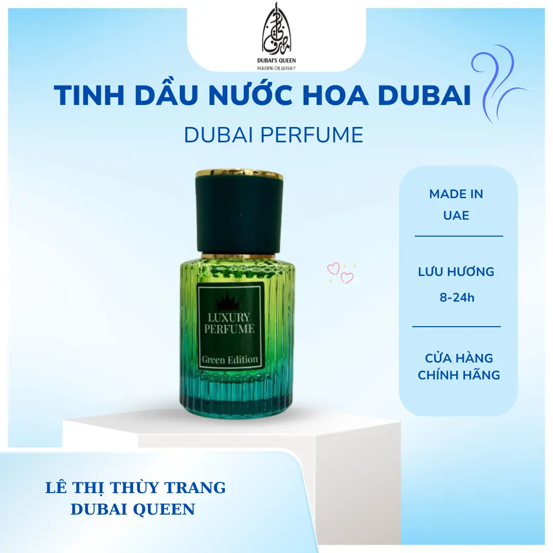 Tinh Dầu Nước Hoa Luxury xanh