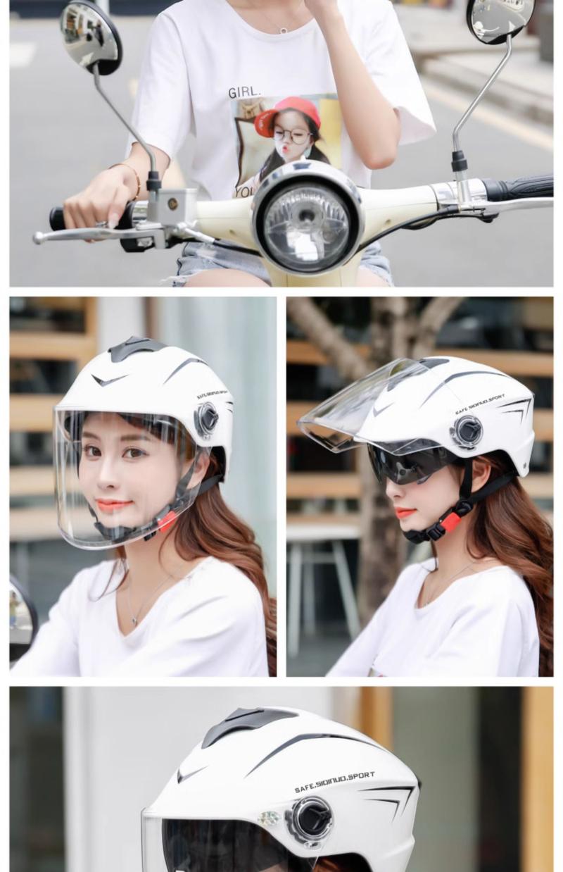 Product Introduction of New national standard certification electric vehicle helmet men and women summer four seasons battery motorcycle cap 6