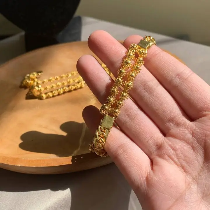 Perhiasan Gelang Matahari Lapis 24k 1