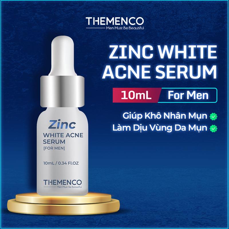 Serum Chấm Mụn Phù Hợp Cho Nam Giới The Menco Zinc White Acne 10ml Skincare Cosmetic