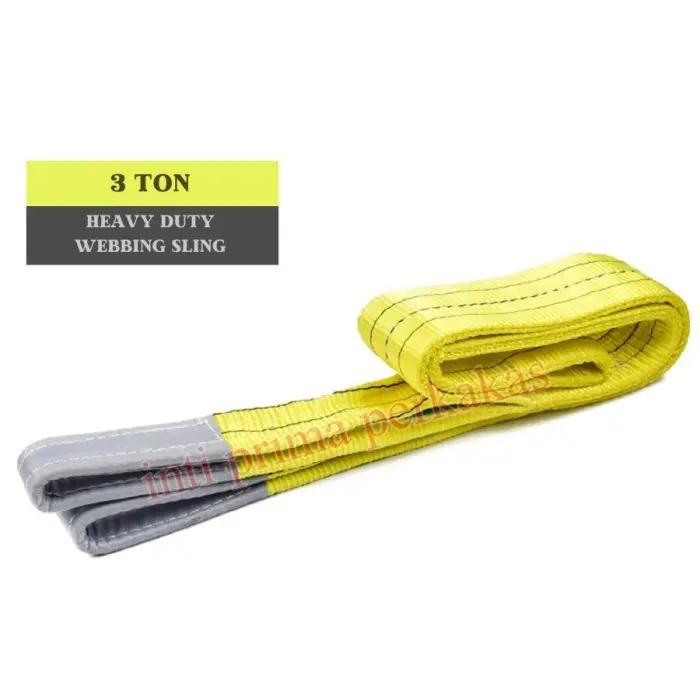 Veloz Japan Webbing Sling Belt / Tali Angkat 3Ton x 1-6 Meter Double Pry - Sling3x2M 1
