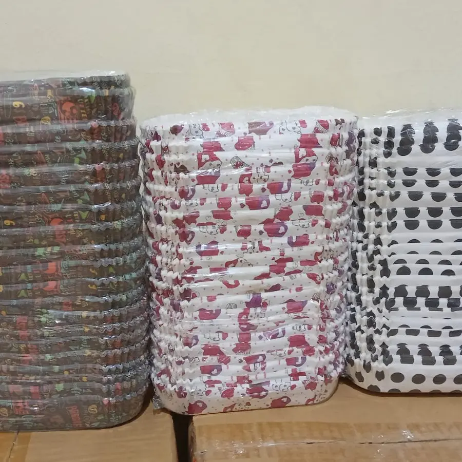 CUP CAKE POLYGONAL / OVAL ISI 200 PCS || KERTAS ROTI Kue Kitchenware