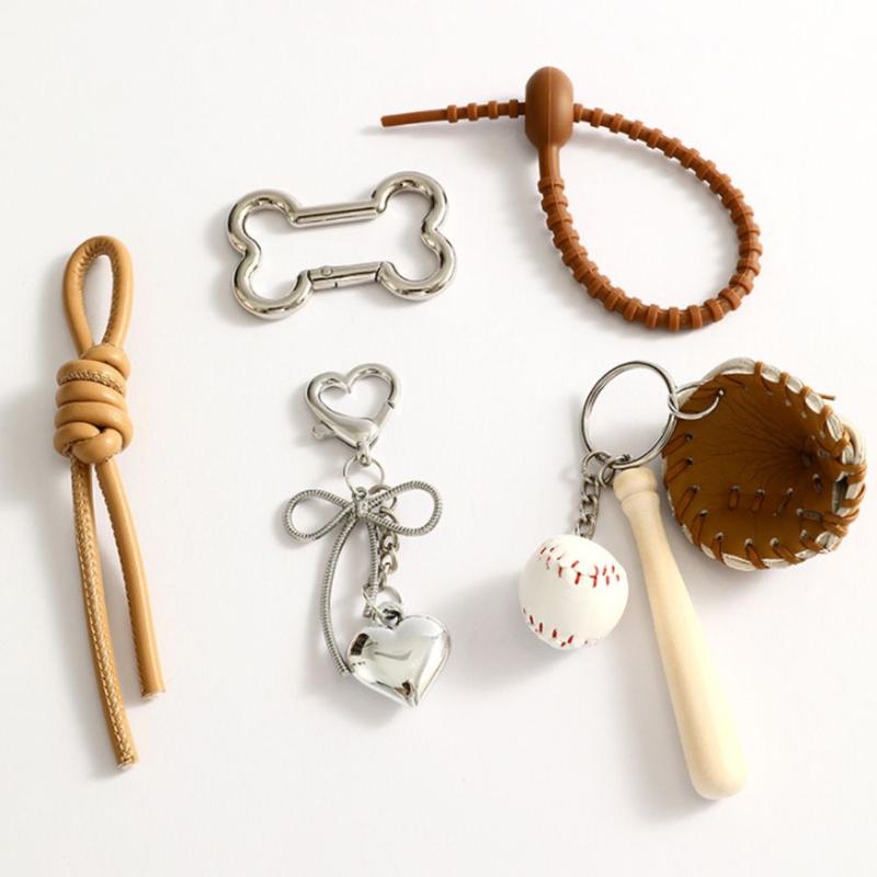 Dây Chuyền Chìa Khóa, Thủ Công Tự Làm, Thời Trang, Bóng Chày, Tennis, Golf, Phong Cách Thể Thao, Dây Buộc, Phụ Kiện, Thích Hợp Làm Quà Tặng Ngày Lễ Tình Nhân 5