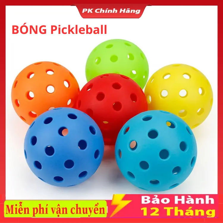 Bóng Pickleball ngoài trời và tiêu chuẩn thi đấu, chất liệu TPE độ bền cao và độ nẩy ổn định