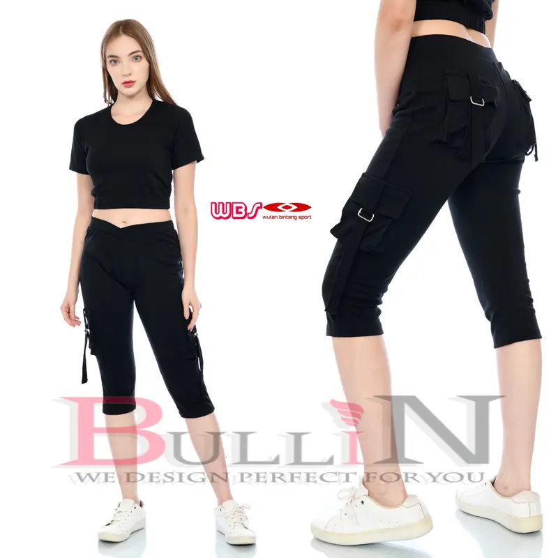 BULLIN Celana Senam Kantong Pendek Standar dan Jumbo / Celana Aerobic Pendek 7