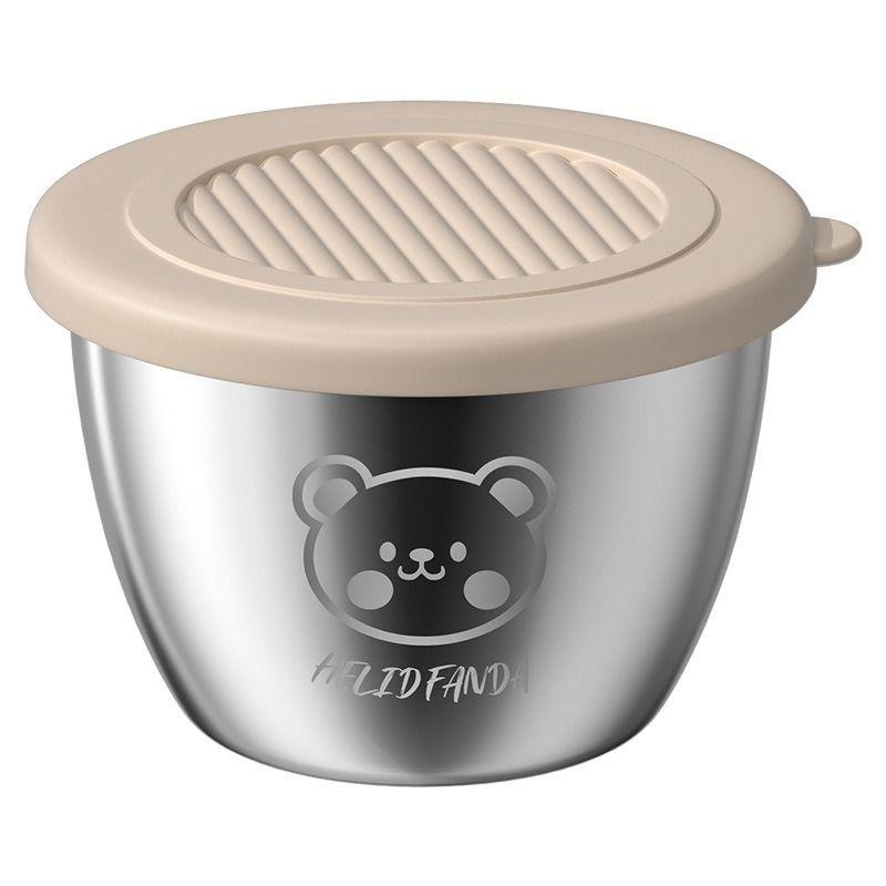 Stainless steel 304 mini sauce cup with lid, household tomato sauce salad small box, portable outdoor seasoning dipping dish 4