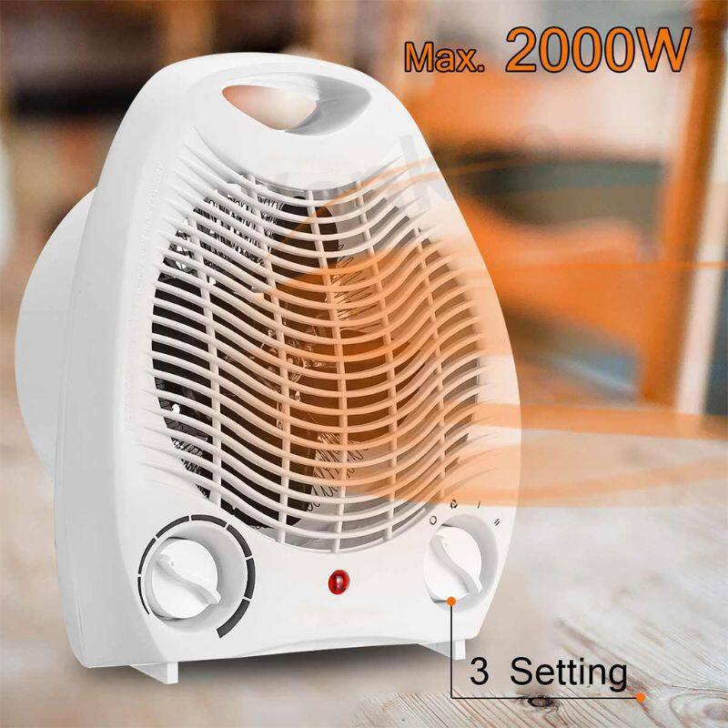 Product Introduction of 【Ready Stock】Electric Heater 1000-2000W PTC Ceramic Heating Element Instant warm-up Overheating Protection Household Warm Air Heater 30