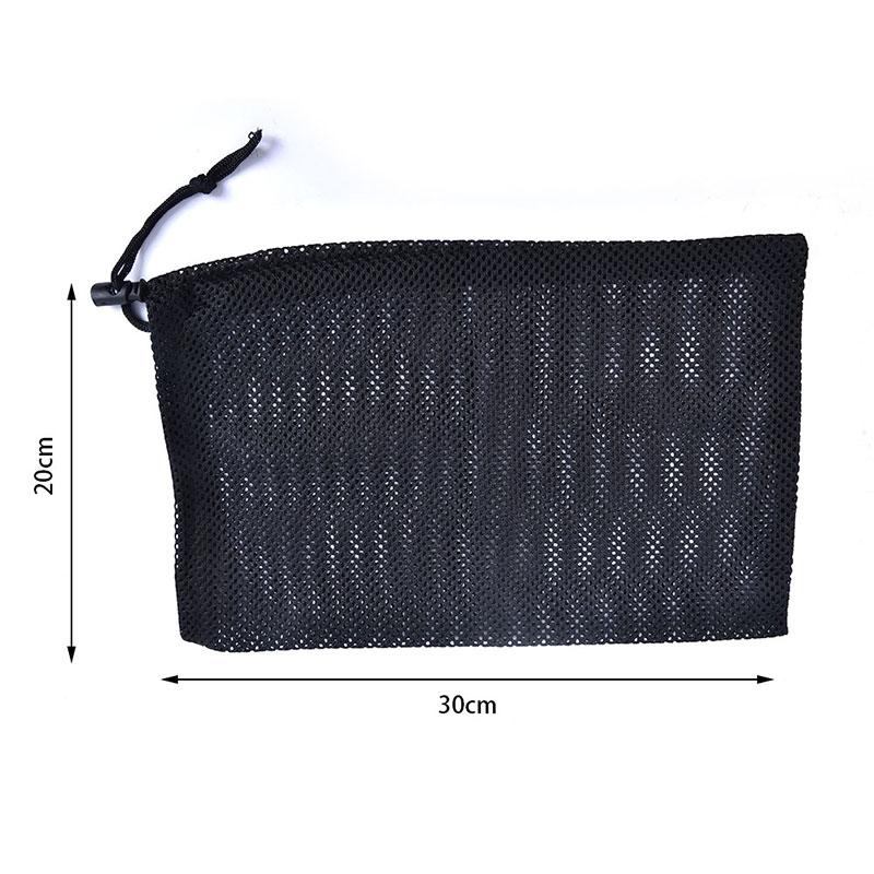 Bao Lưới Đựng Đồ, Chất Liệu Nylon Bền, Dây Rút, Thích Hợp Cho Túi Giặt, Rửa, Đồ Chơi Bãi Biển, Du Lịch 7