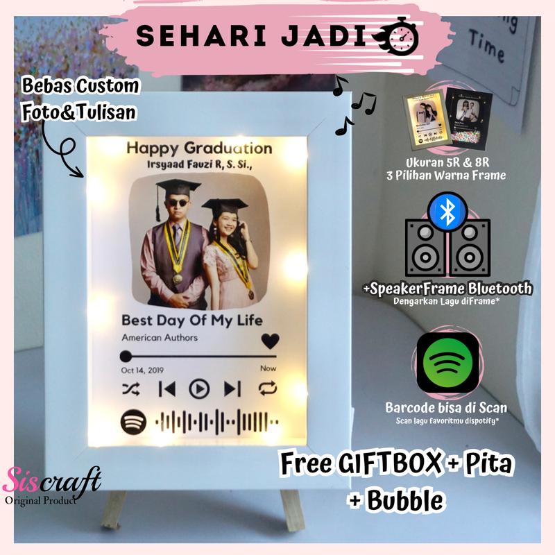 Graduation Spotify Code Spotify Music Frame | Kado Graduation / Kado Ulang tahun / Kado - Shop ...