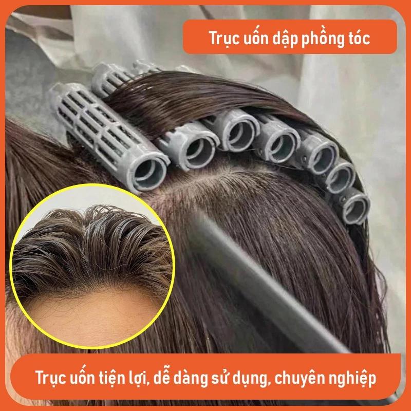 Bộ trục 20 kẹp uốn phồng, dập phồng chân tóc - Lô loại nhựa plastic - Trục nhựa kẹp uốn phồng chân tóc