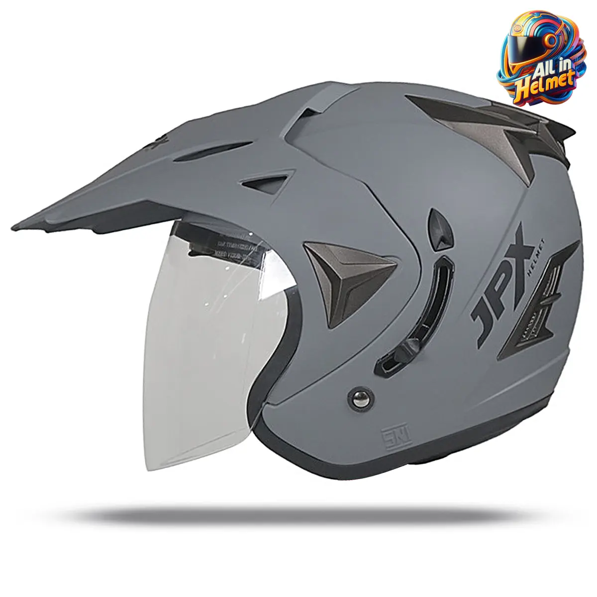 Helm JPX SUPERMOTO HALF FACE DOUBLE VISOR ORIGINAL SNI DOT Motorcycle
