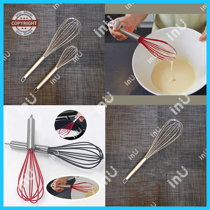 HCM - Cây đánh trứng inox tay cầm chắc chắn, không lỏng tay 1