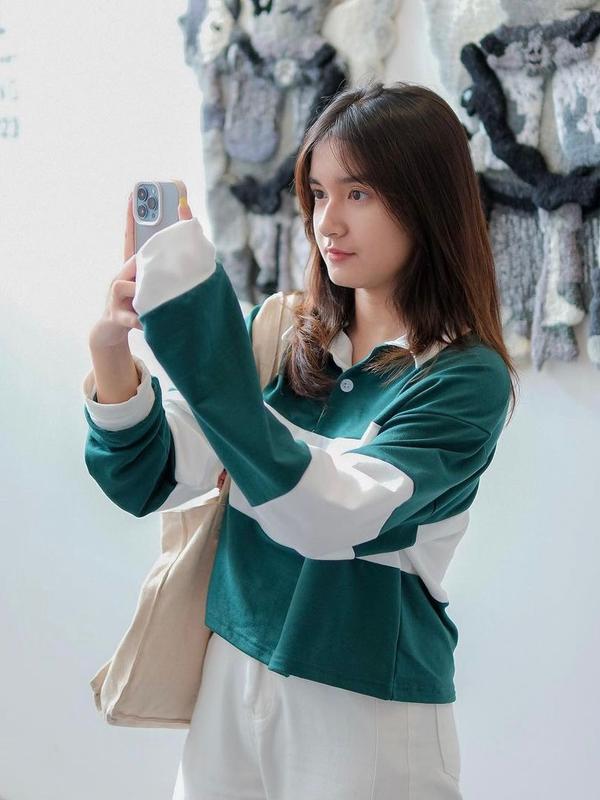 Rugby Kaos Crop Top Oversize Basic 1