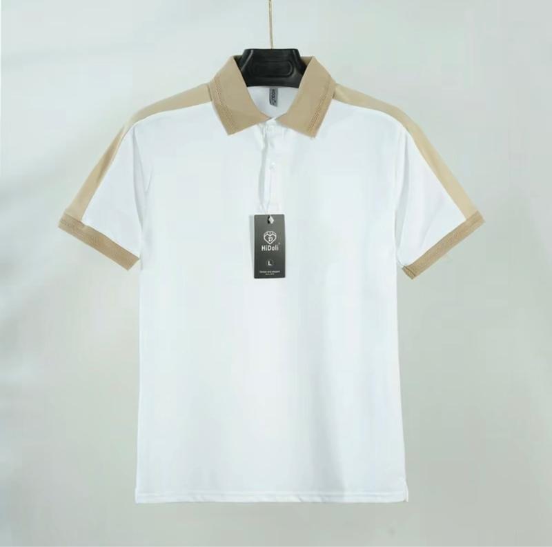 Product Introduction of Áo polo nam, Áo thun nam nữ phối vai có cổ Menswear Top Cotton Shirt Ngắn Tay Ngắn Tay 16