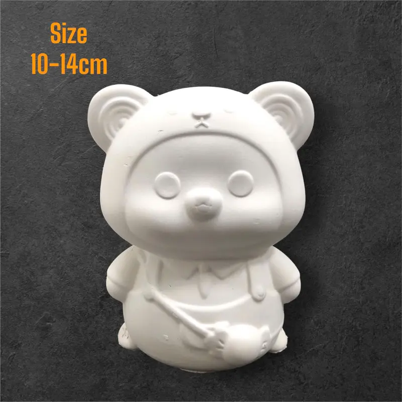 Tượng gấu size lớn cho bé tặng kèm màu và cọ tô màu 7