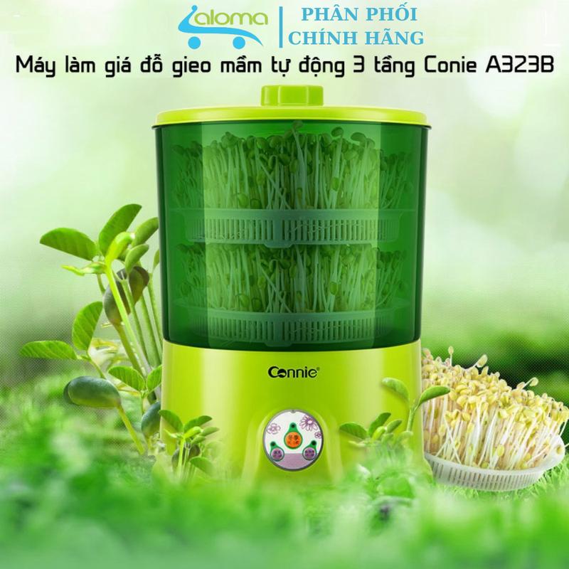 Máy làm giá đỗ gieo mầm tự động tại nhà bằng điện 3 tầng Connie A323B - Phù hợp với nhiều loại hạt